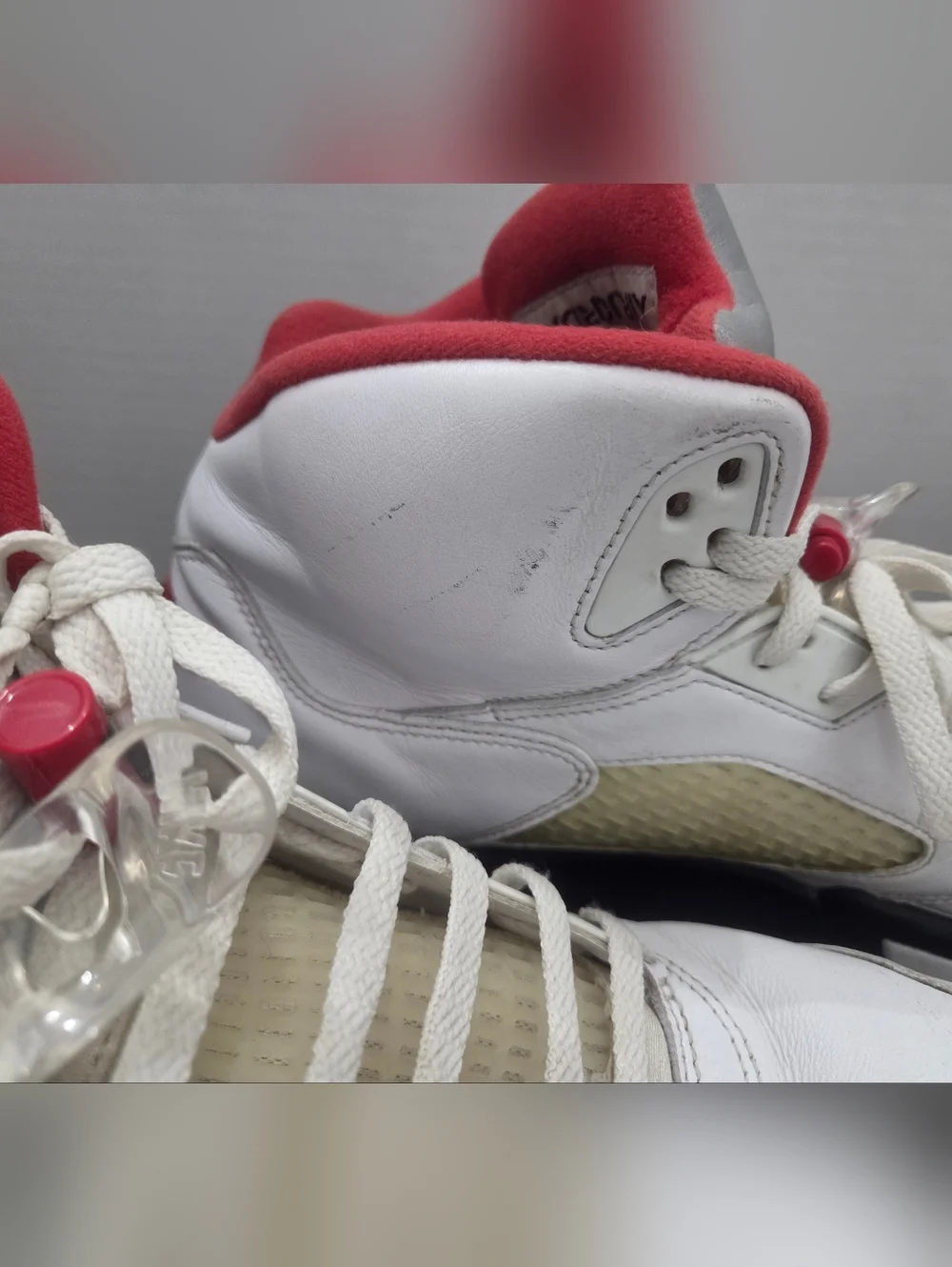 Nike Air Jordan Retro 5 Fire Red Basketball Sneakers In Size 14